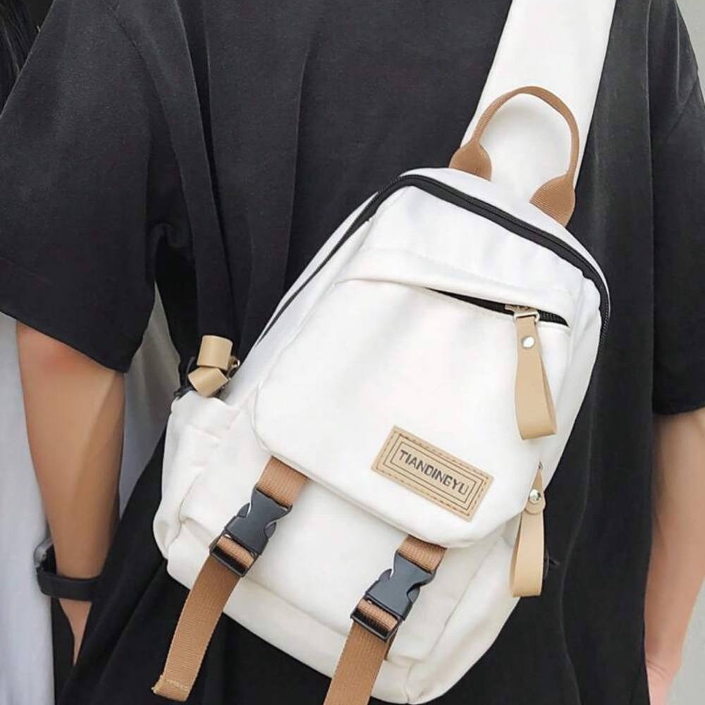 Men's Chest Bag With Letter Print (Backpack)